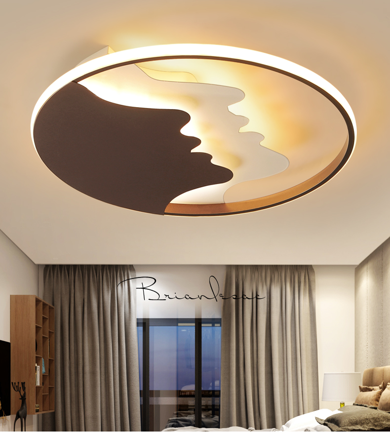 led简约现代吸顶灯房间卧室灯大气创意个性温馨浪漫北欧时尚灯具