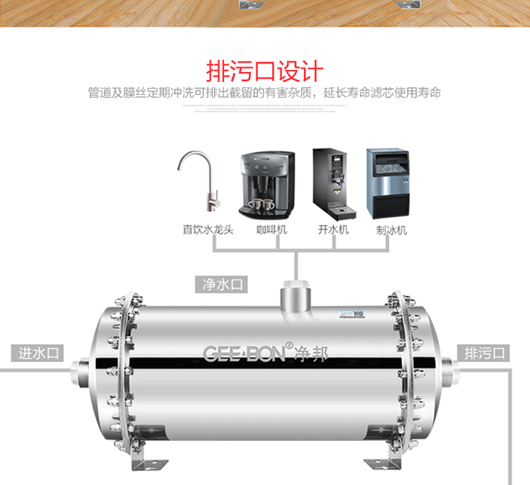 净邦 全屋中央净水器家用 商用自来水总水管农村地下井水过滤器